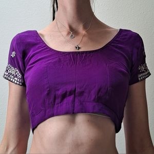 Vintage Indian silk top